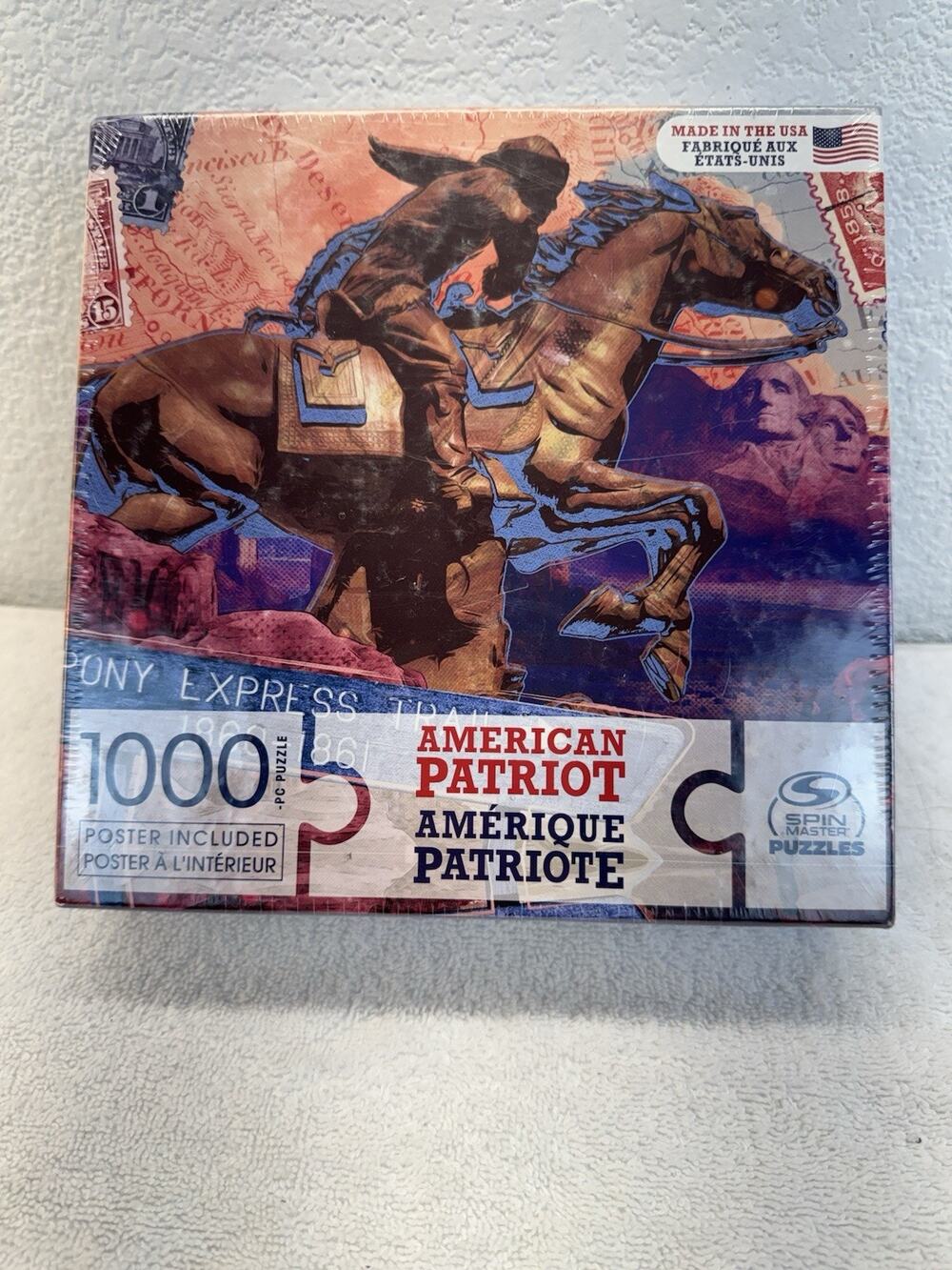 (9029) American Patriot 1000 Piece Puzzle Transcontinental Pony Express NEW